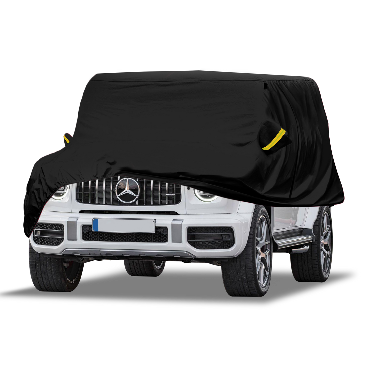 Deutschmotor W463 Mercedes Full Outdoor car Cover + driver side opening Storage G320 G500 G350 G63 G65 Water Resistant Protect UV Rays W464