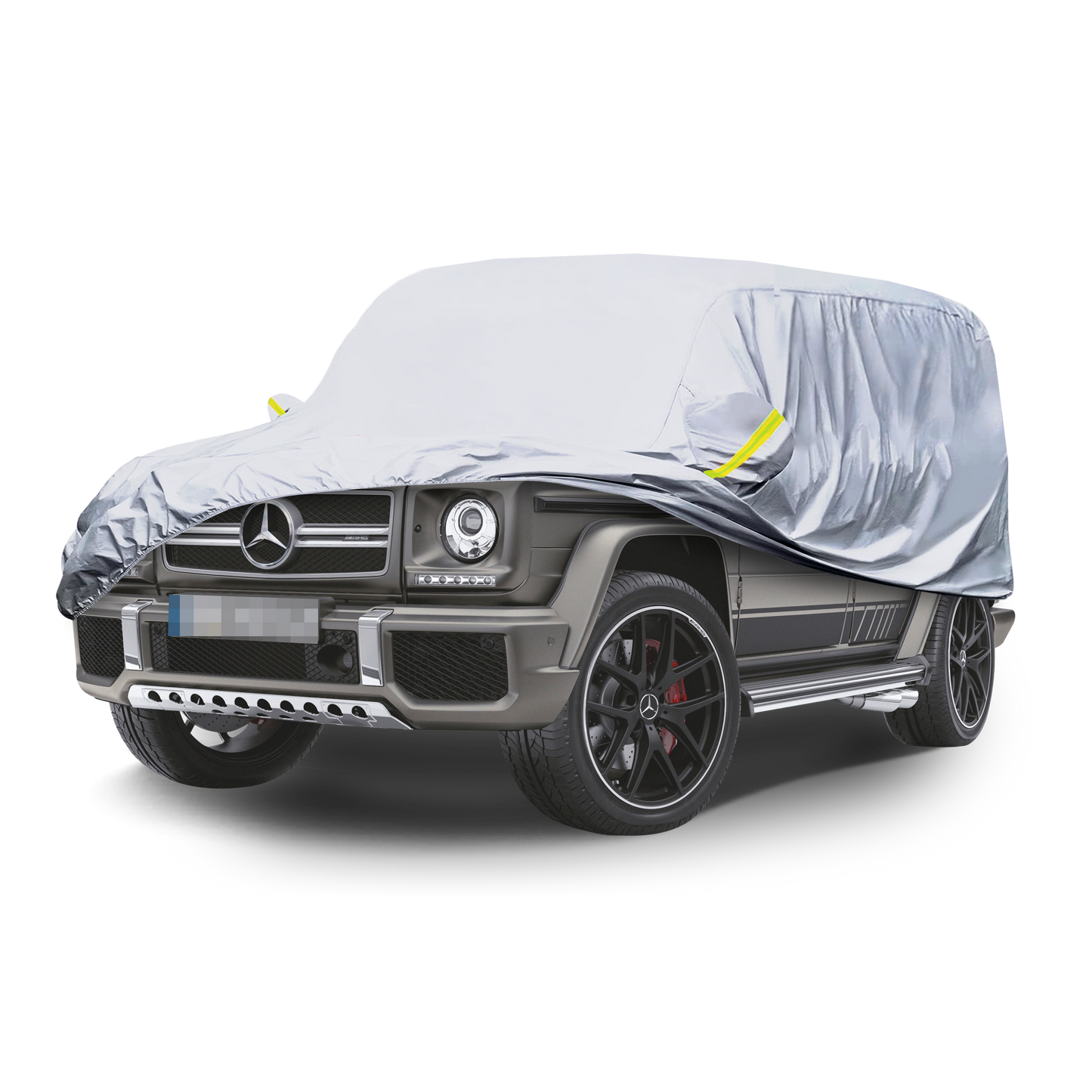 Deutschmotor W463 Mercedes Full Outdoor car Cover + driver side opening Storage G320 G500 G350 G63 G65 Water Resistant Protect UV Rays W464