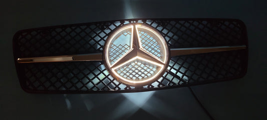W208 illuminated center star sports grille - wiring required CLK320 CLK430 use only