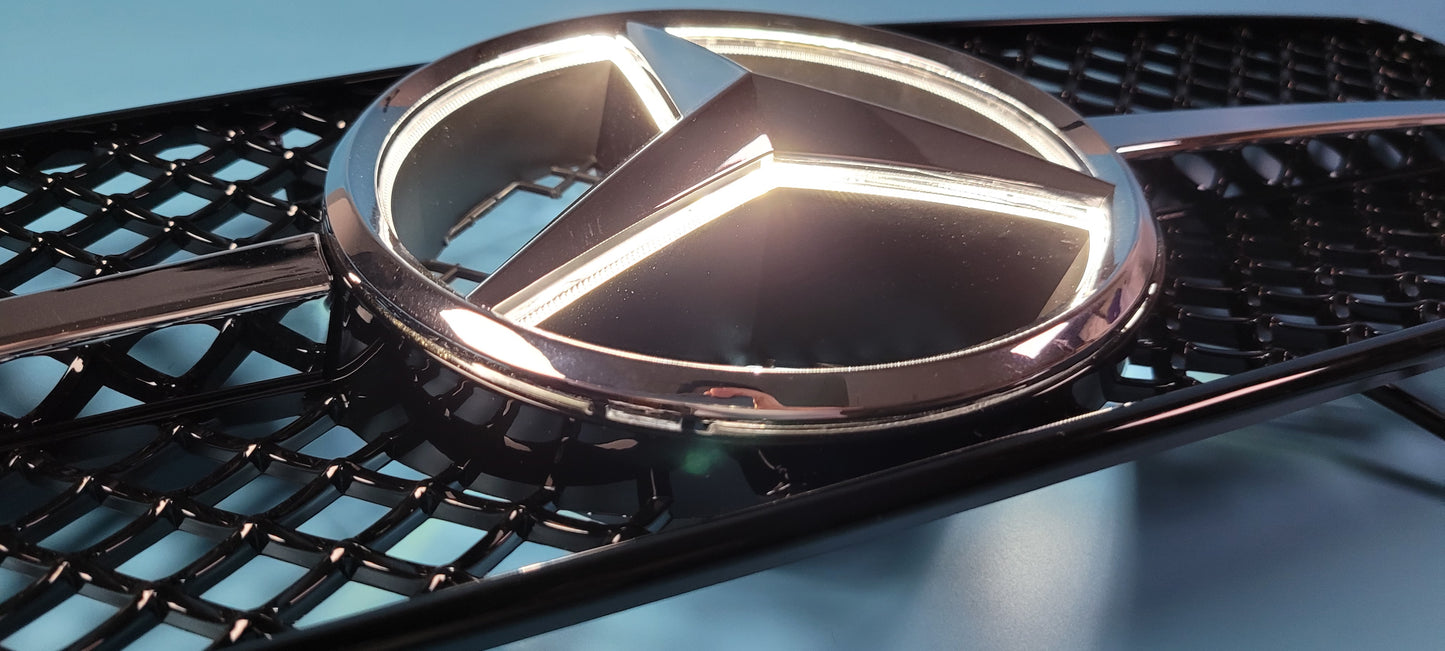 W208 illuminated center star sports grille - wiring required CLK320 CLK430 use only