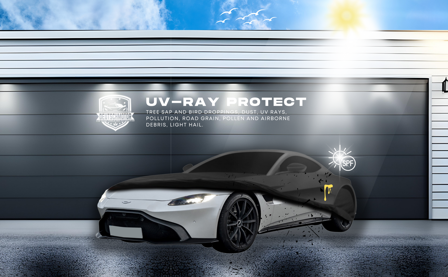 Weather Car cover for Aston Martin Vanquish dust repellent dust rain hail snow protection