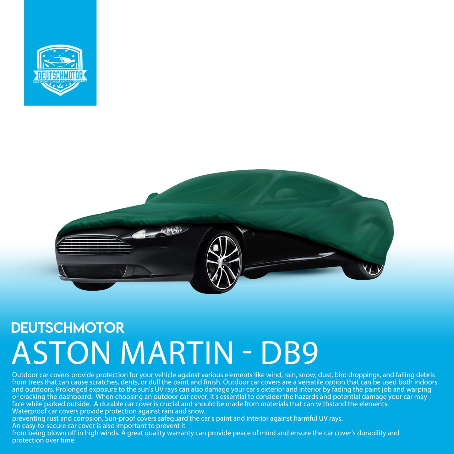 Car cover for Aston Martin DB9 2013-2017 British green or black dust repellent dust rain