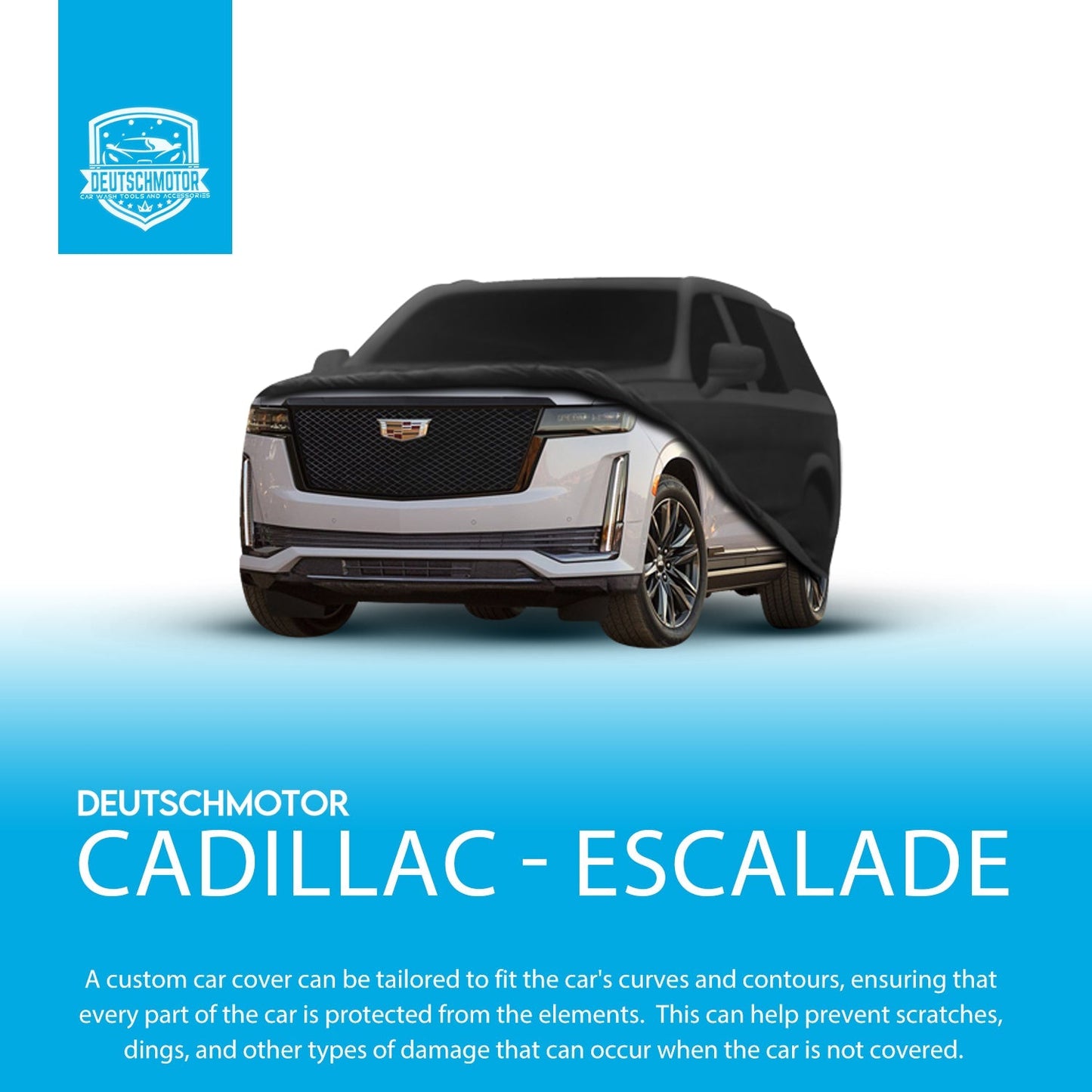 Premium car cover for Cadillac Escalade SWB standard wheel base Water Resistant UV Rays Hail Protection Storage Winter Snow (semi-custom)