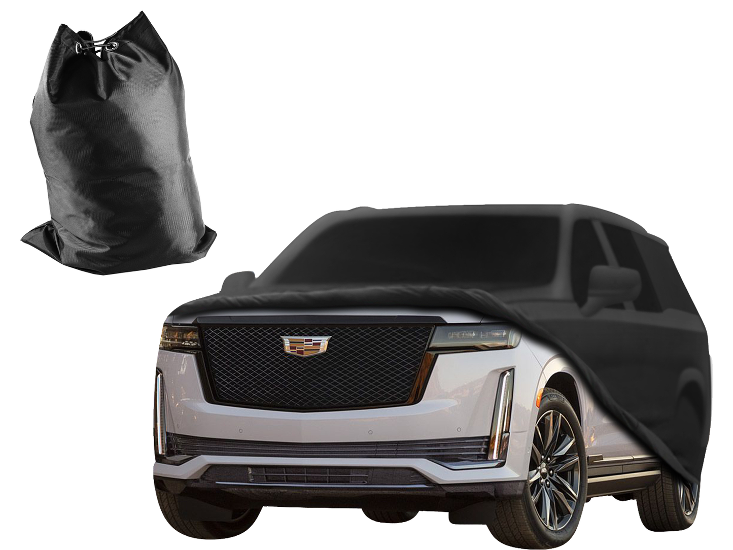 Premium car cover for Cadillac Escalade ESV standard wheel base Water Resistant UV Rays Hail Protection Storage Winter Snow (semi-custom)
