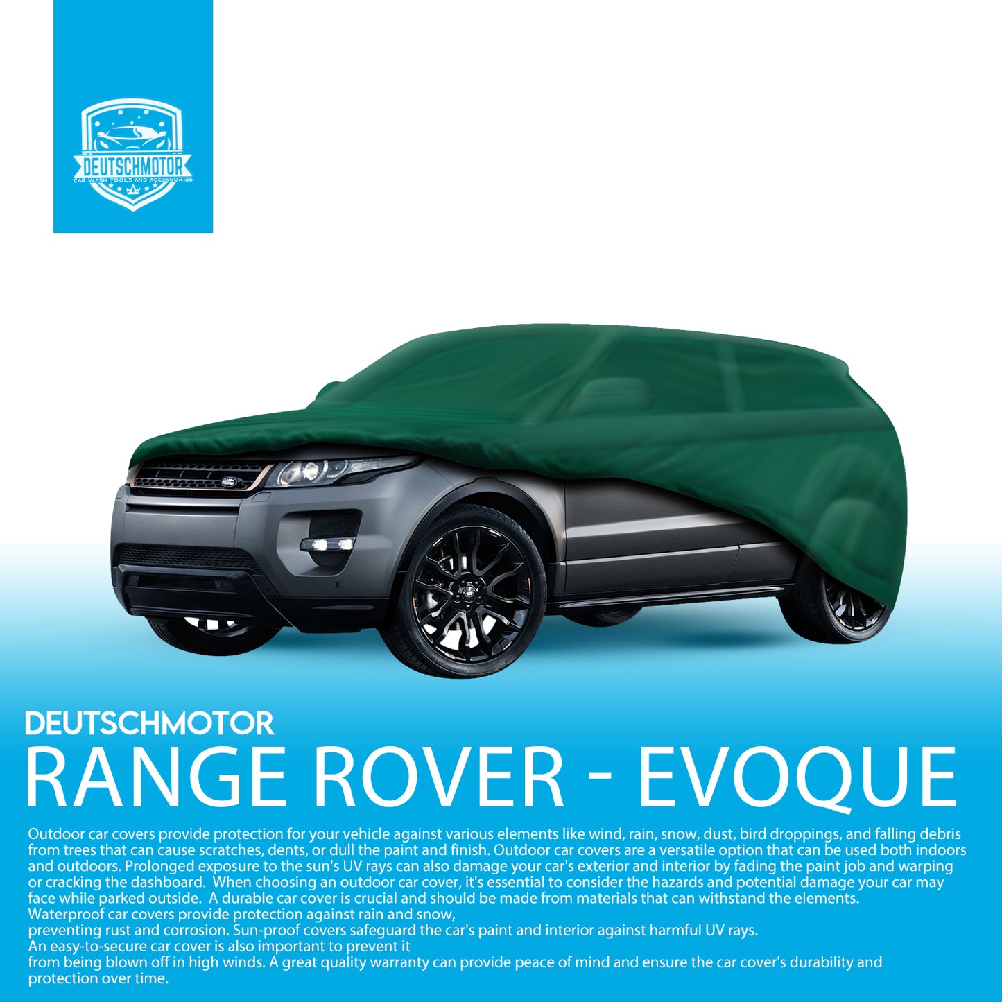 Range Rover all Evoque model car cover black protection rain dust paint
