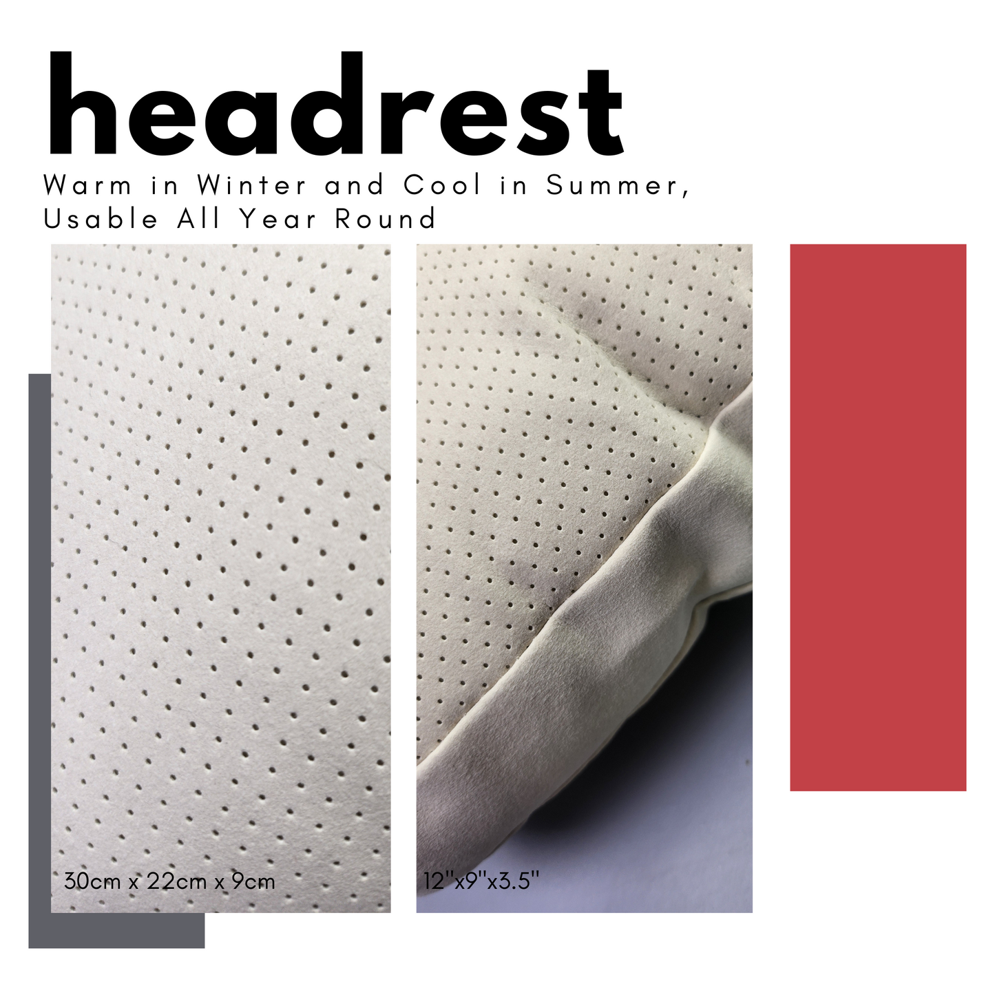 Car Headrest Pillow Suede for Mercedes Maybach W463 Soft Cotton fits all (a pair)