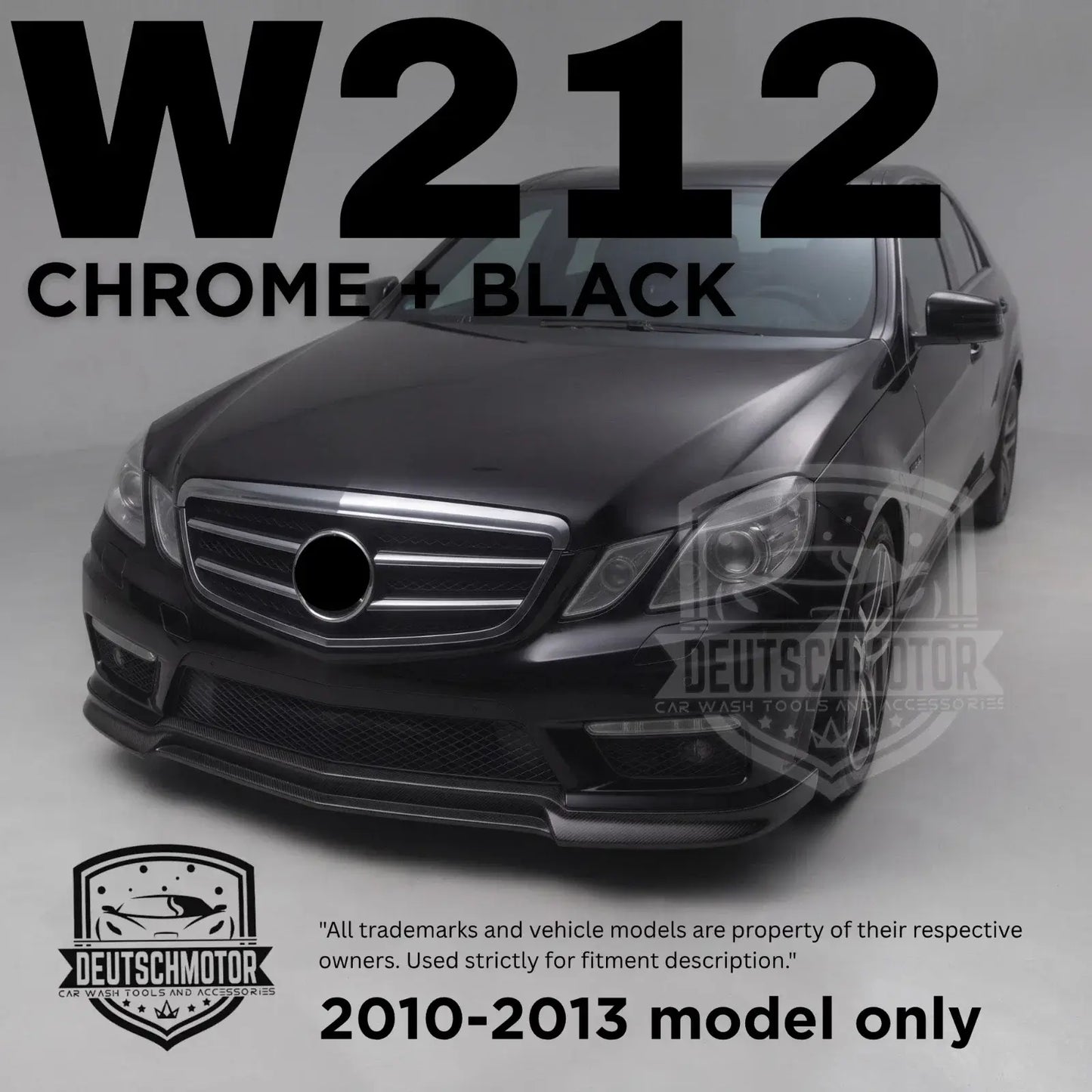 for Mercedes w212 E350 E550 E63 front grille Chrome E-class 2010-2013 black DTR - Deutschmotor