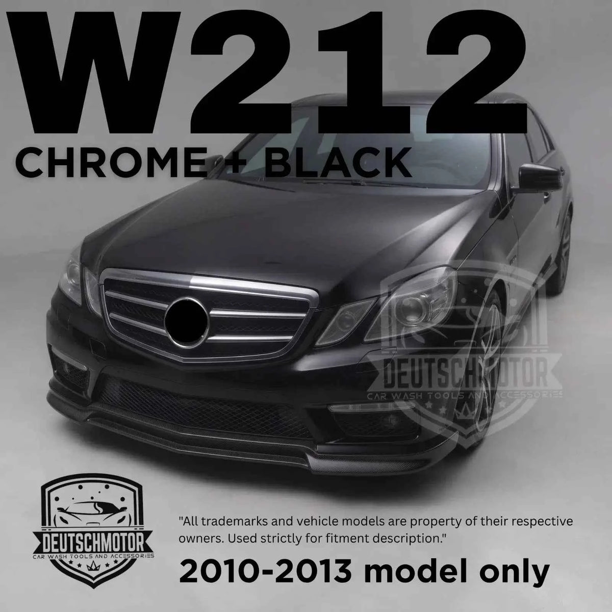 Upgrade Your Ride with the Mercedes W212 Grille DTR - Chrome & Black Finish