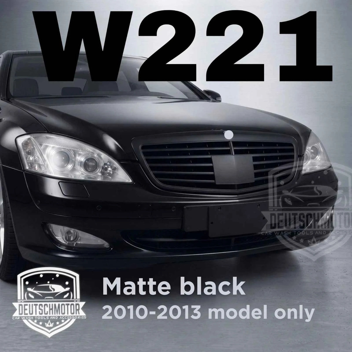 Upgrade Your Elegance with the Matte Black Mercedes W221 Grille for S-Class (2010-2013)