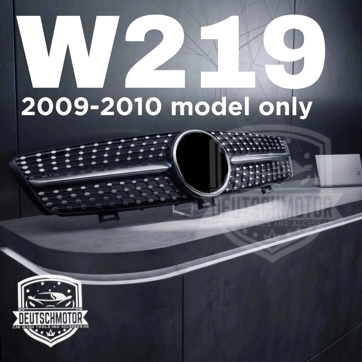 Upgrade Your Mercedes CLS 2006-2008 front grille with a Stunning Black Diamond Grille for CLS500 & CLS350 (2009-2010)