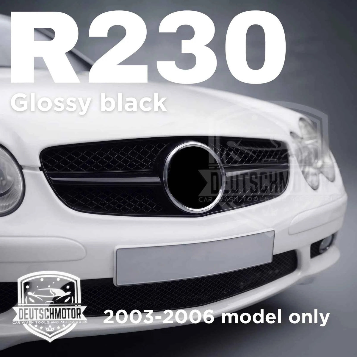 Mercedes R230 Grille: Enhance Your SL500 & SL600 with a Glossy Black Finish