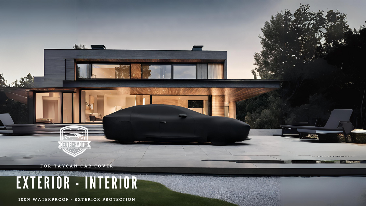 Ultimate Taycan Outdoor Black Car Cover - Unmatched UV & Weather Protection for 2019-2023 Porsche Taycan