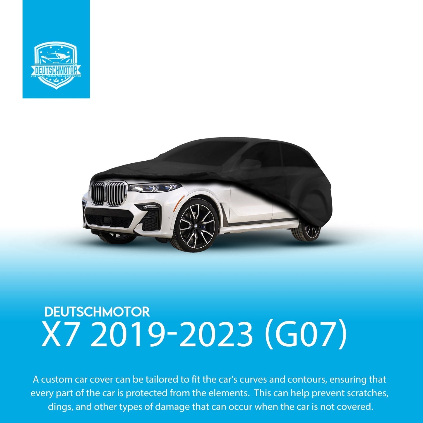 Deutschmotor for all BMW X3 X4 series silver Water Resistant UV Rays Hail Protection Storage Winter Snow (semi-custom) 700 series