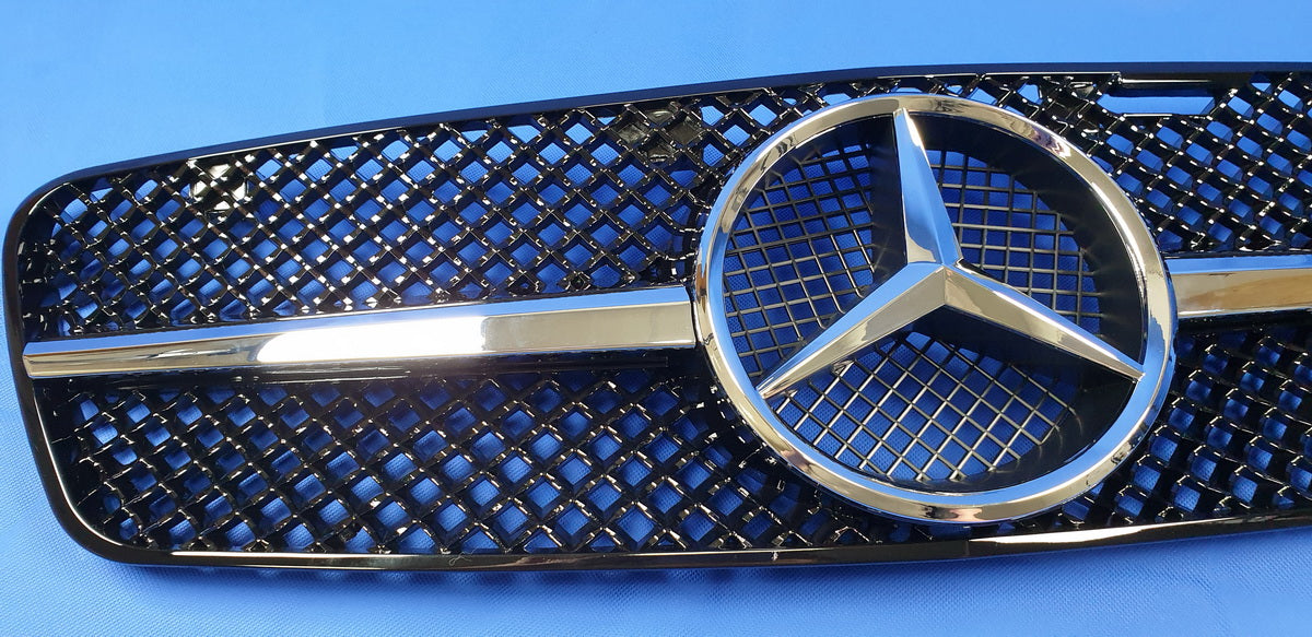 Mercedes W208 CLK front sports grille CLK320 CLK430 - AMG style black color