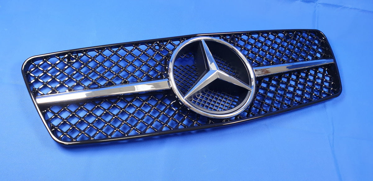 Mercedes W208 CLK front sports grille CLK320 CLK430 - AMG style black color