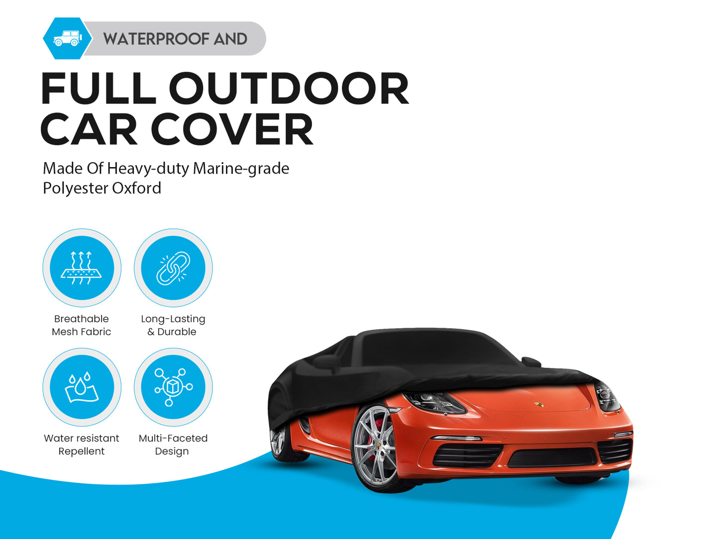 2016-2023 Porsche 718 Boxster outdoor car cover dust UV paint protection GTS
