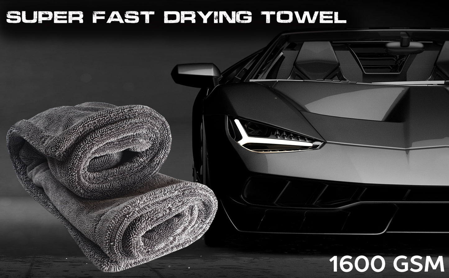 Deutschmotor 1600 GSM super fast drying towels - car wash essentials