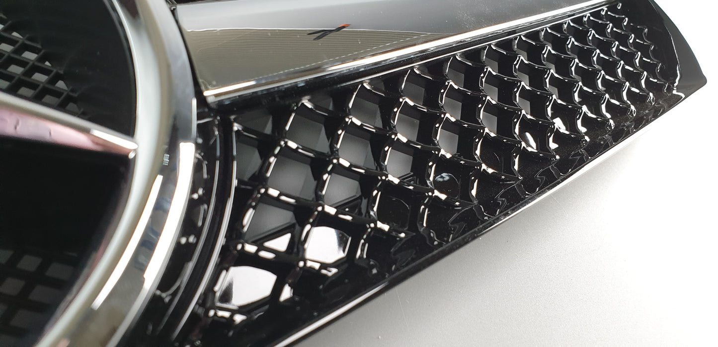 Mercedes R129 1990-2002 SL500 SL600 SL63 front replacement sports grille (black or silver)