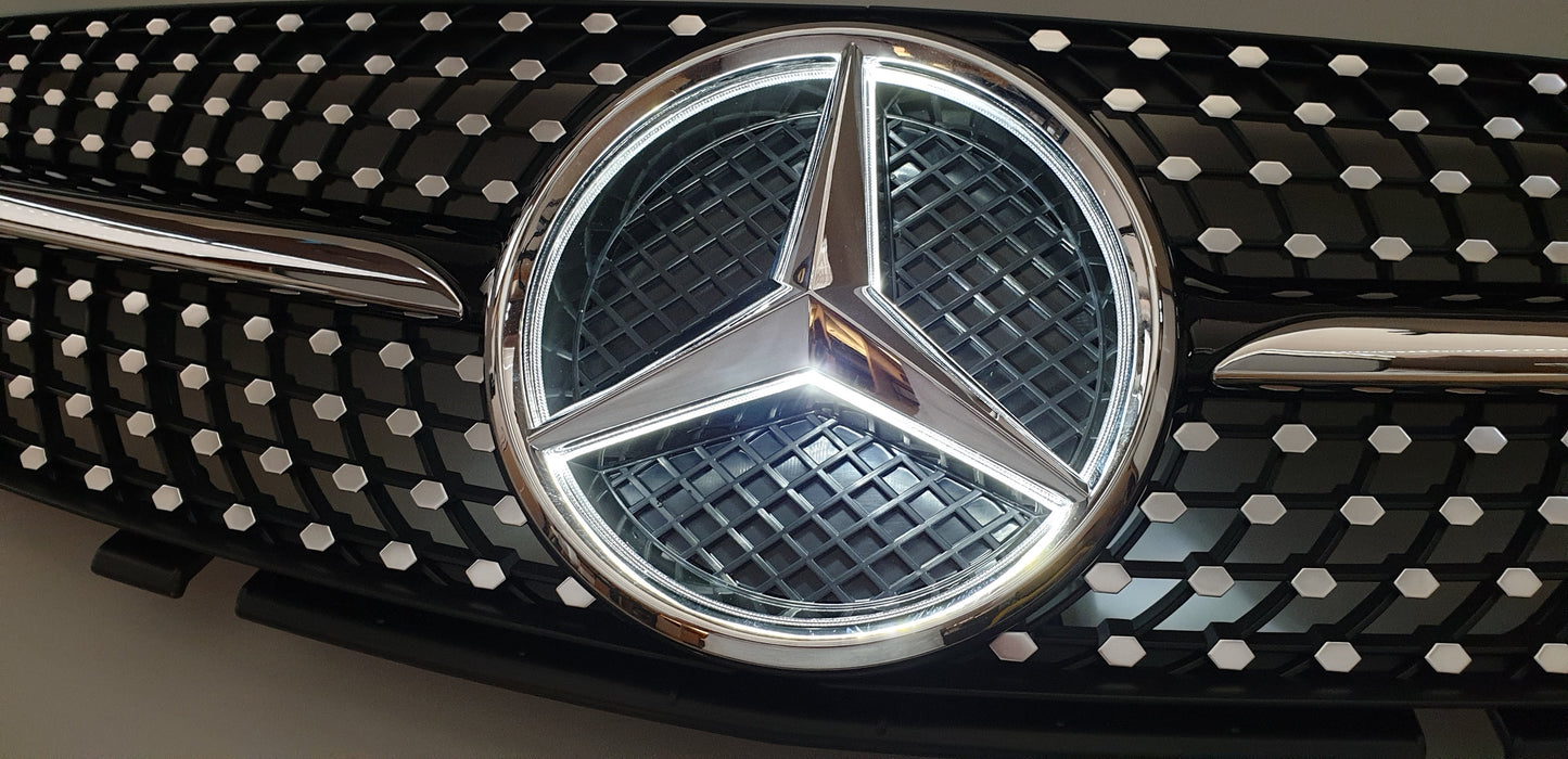Mercedes Diamond R230 SL AMG grille for Mercedes SL500 SL600 SL63 2003-2006 with LED kit