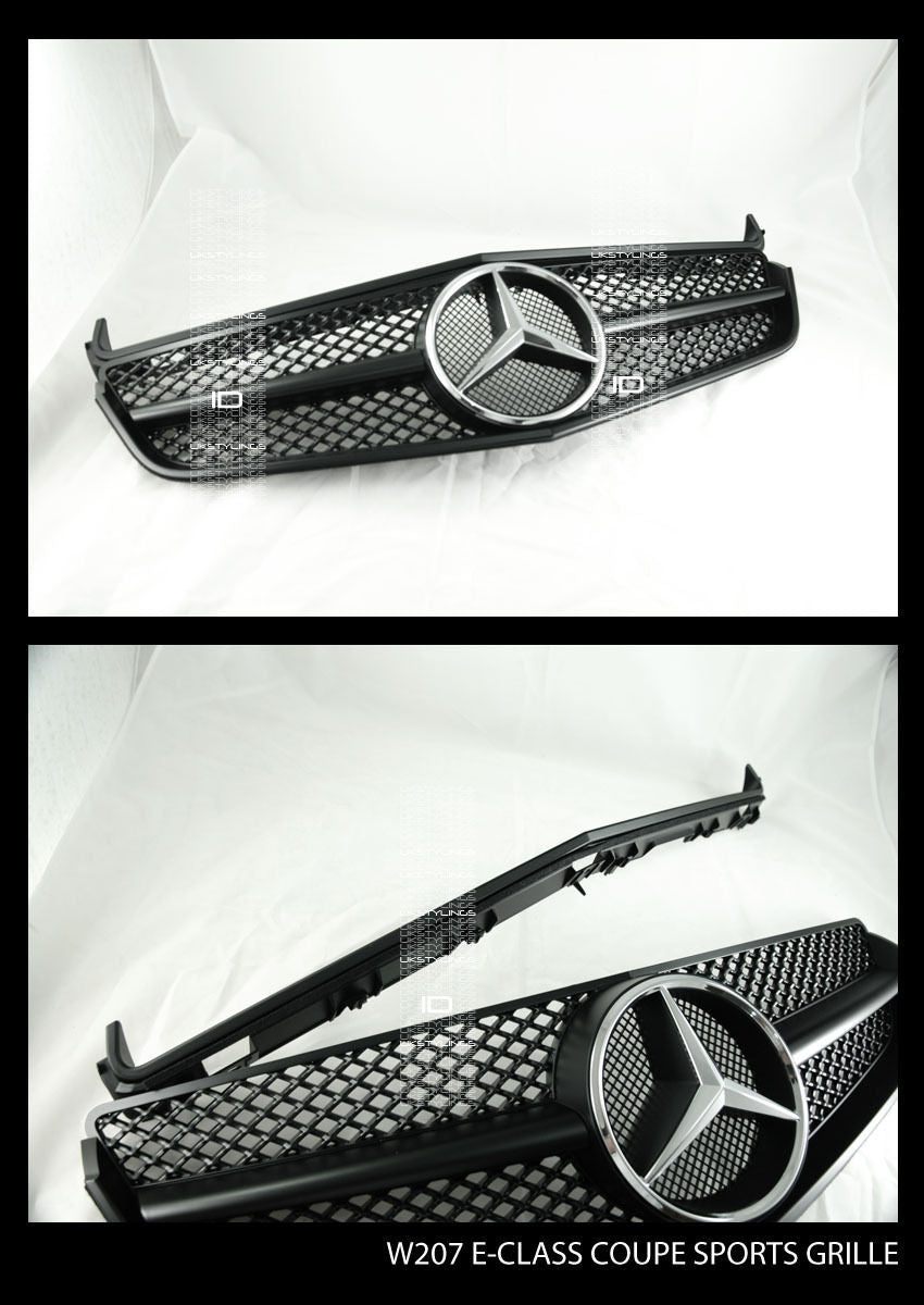 W207 E-Coupe AMG style front sports grille black out for E350 E500 Mercedes