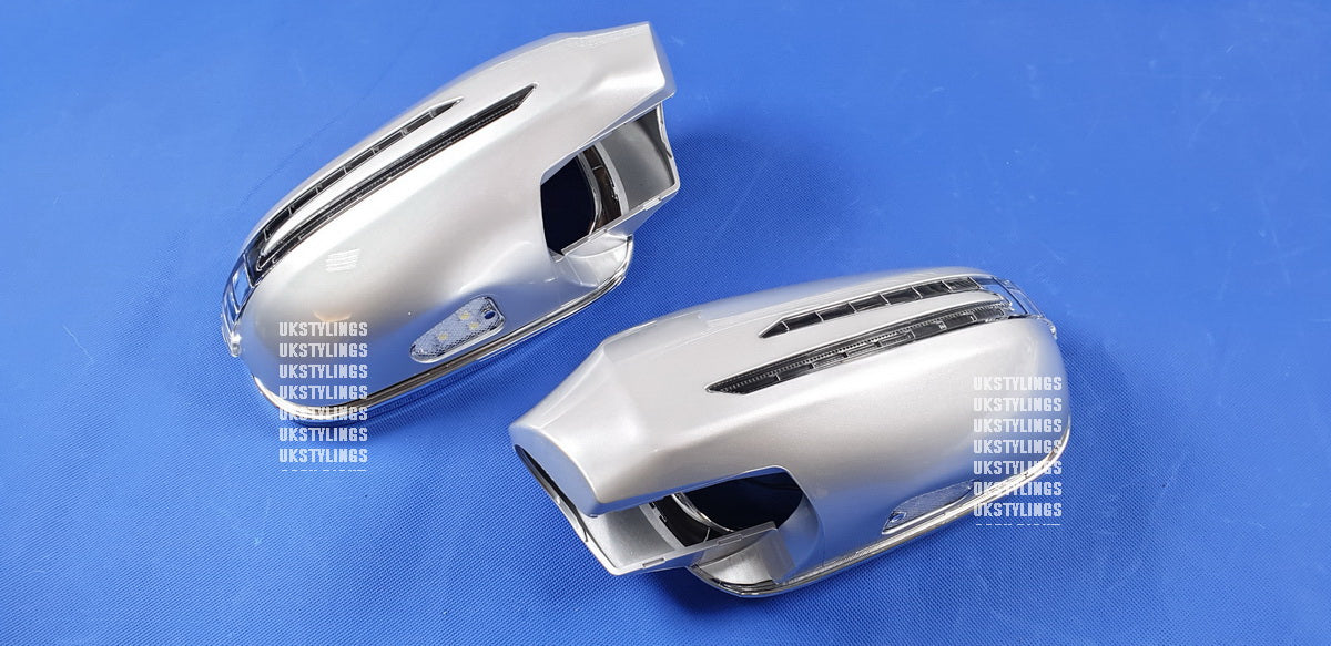 Mercedes W208 CLK replacement side door mirror cover with LED entrance light CLK320 CLK430 CLK55