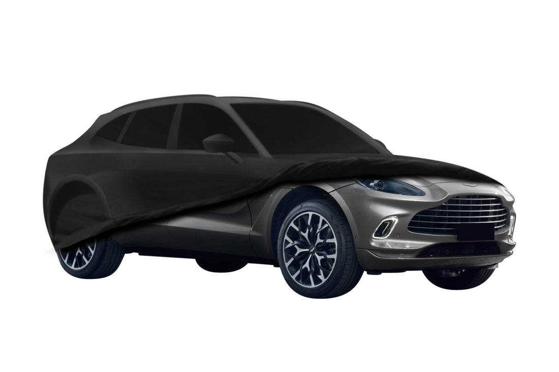 Car cover for Aston Martin DBX black premium semi custom made
