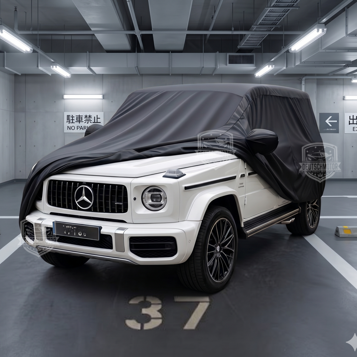 Deutschmotor W463 Mercedes Full Outdoor car Cover Storage G320 G500 G350 G63 G65 Water Resistant Protect UV Rays W464 - Deutschmotor