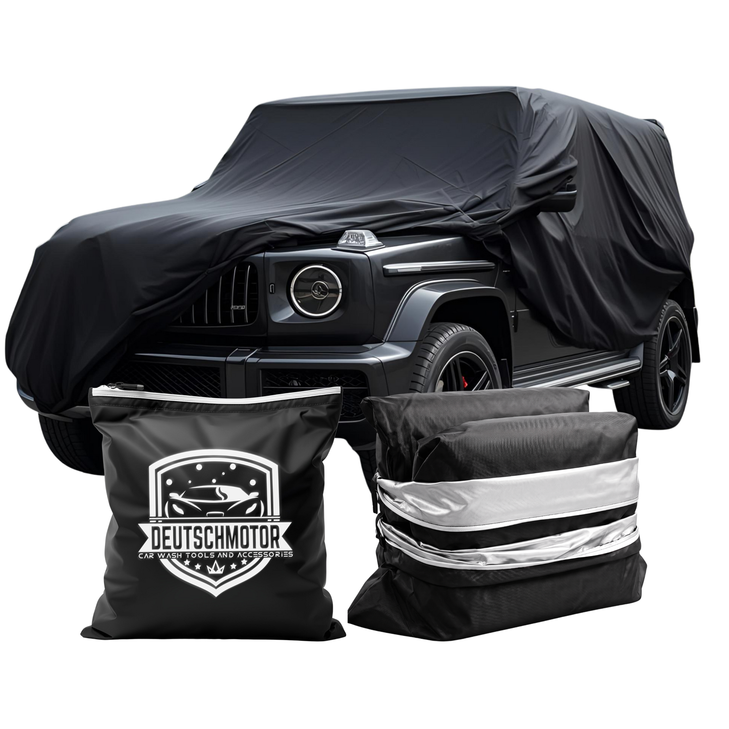 Deutschmotor W463 Mercedes Full Outdoor car Cover Storage G320 G500 G350 G63 G65 Water Resistant Protect UV Rays W464 - Deutschmotor