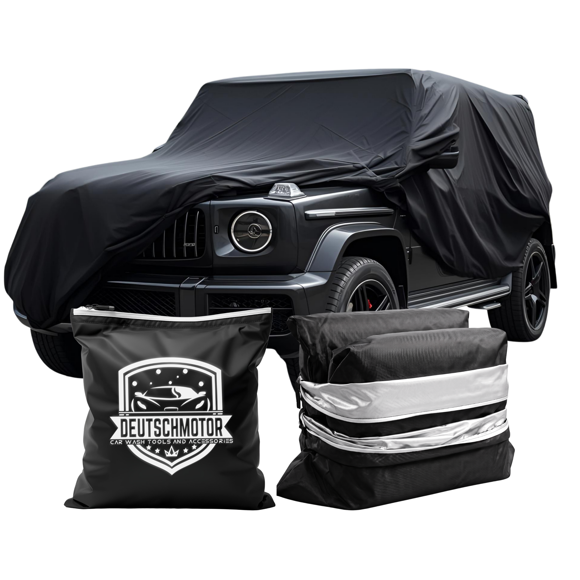 Deutschmotor W463 Mercedes Full Outdoor car Cover Storage G320 G500 G350 G63 G65 Water Resistant Protect UV Rays W464 - Deutschmotor