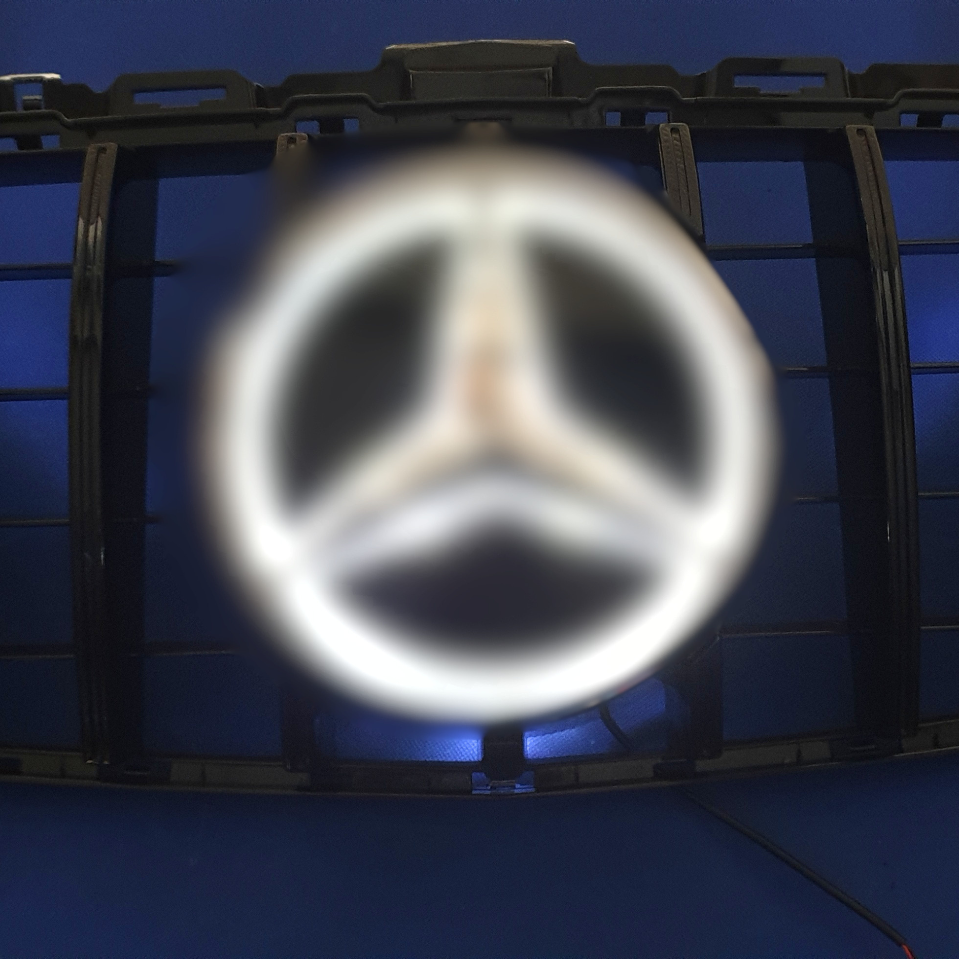 for Mercedes R230 SL500 SL55 Grille front Grill black 1FIN 2003-2006 + Led kit - Deutschmotor