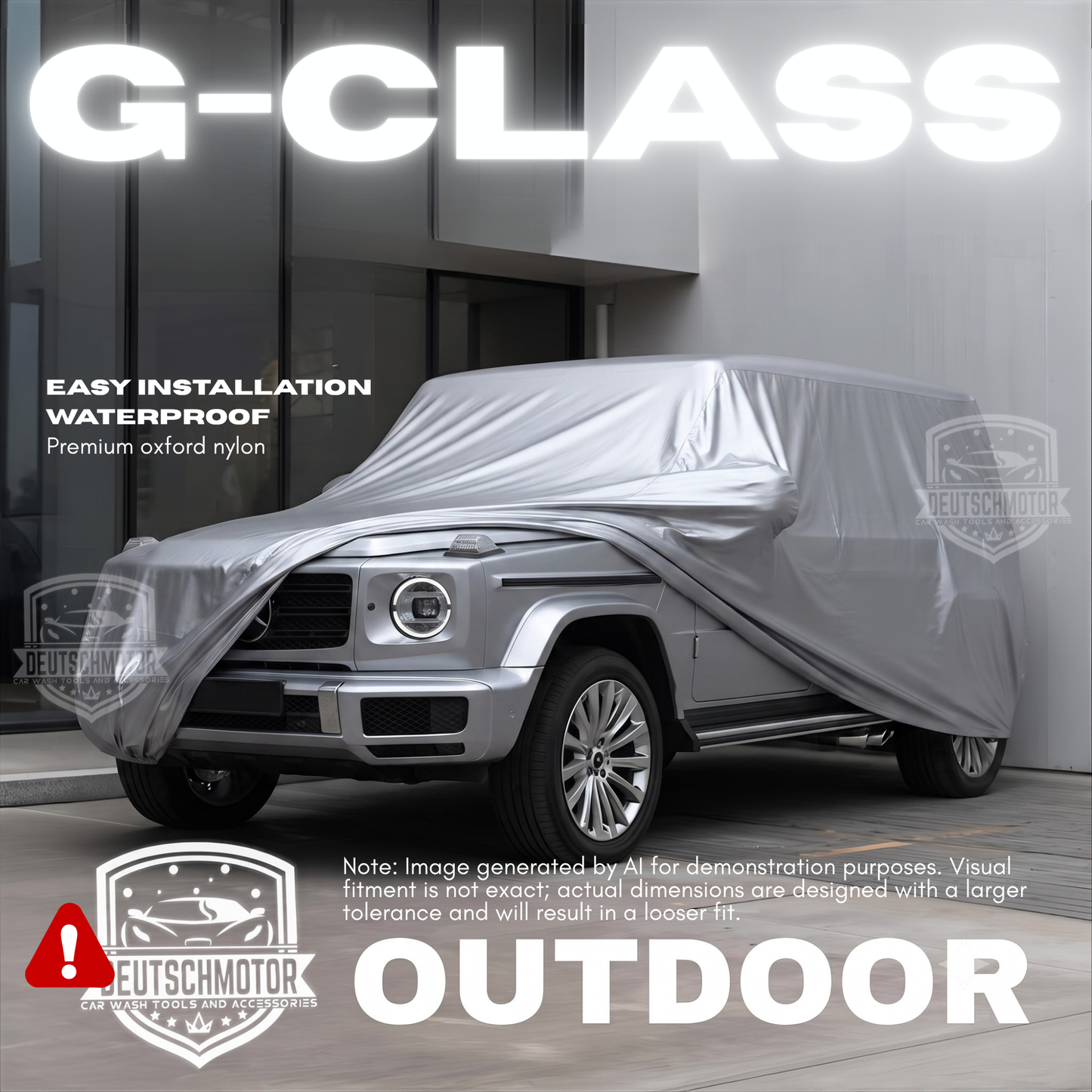 Deutschmotor W463 Mercedes Full Outdoor car Cover Storage G320 G500 G350 G63 G65 Water Resistant Protect UV Rays W464 - Deutschmotor