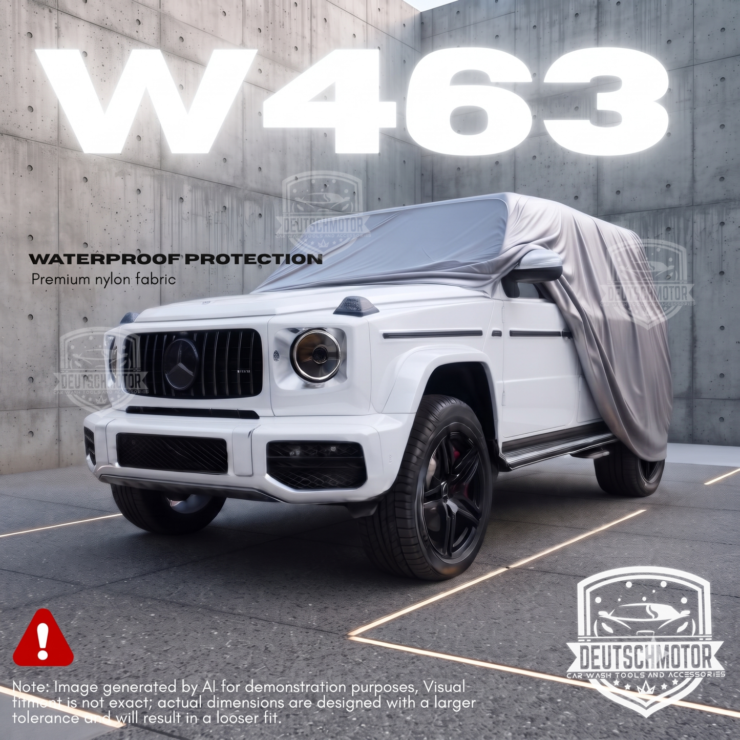 Deutschmotor W463 Mercedes Full Outdoor car Cover Storage G320 G500 G350 G63 G65 Water Resistant Protect UV Rays W464 - Deutschmotor