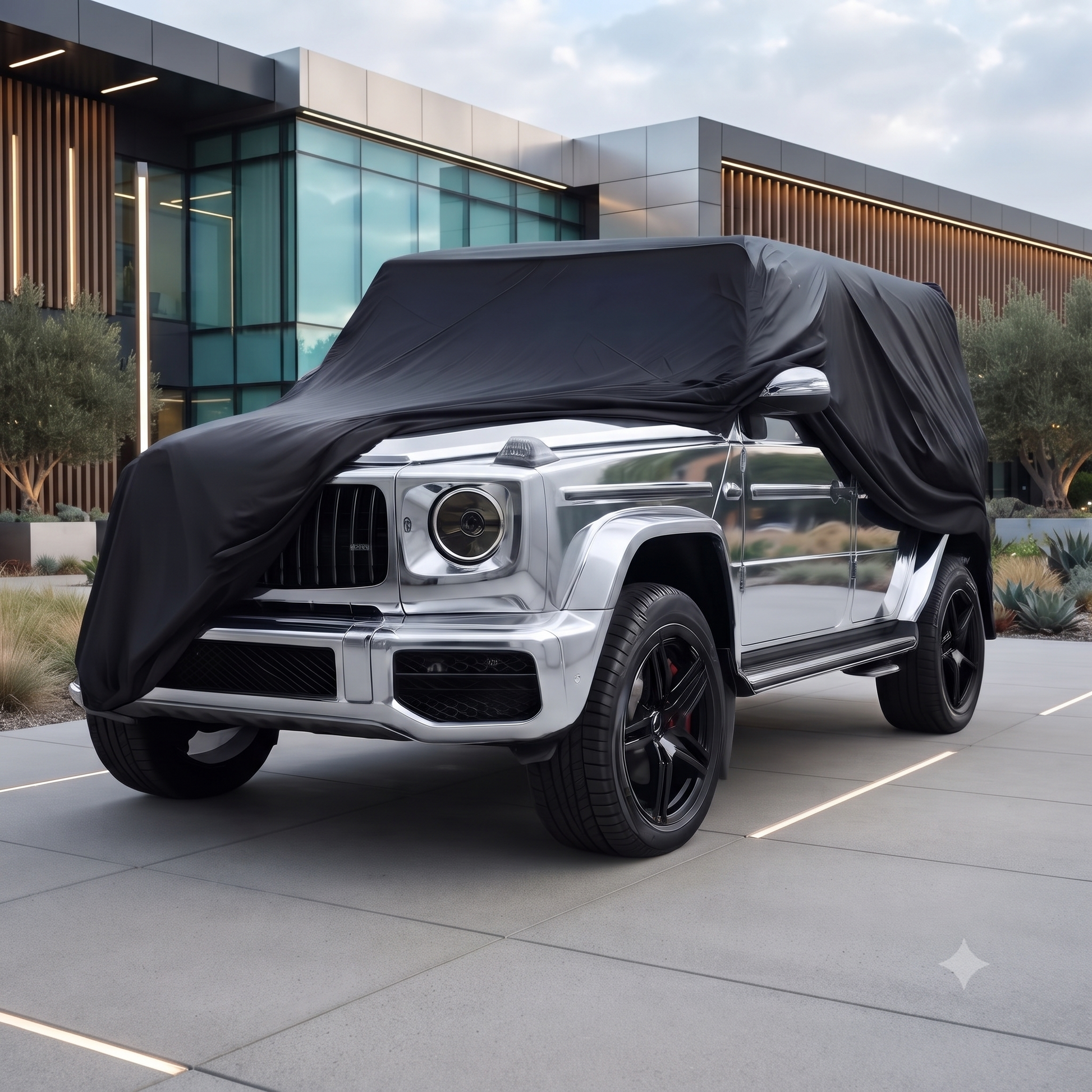 Deutschmotor W463 Mercedes Full Outdoor car Cover Storage G320 G500 G350 G63 G65 Water Resistant Protect UV Rays W464 - Deutschmotor