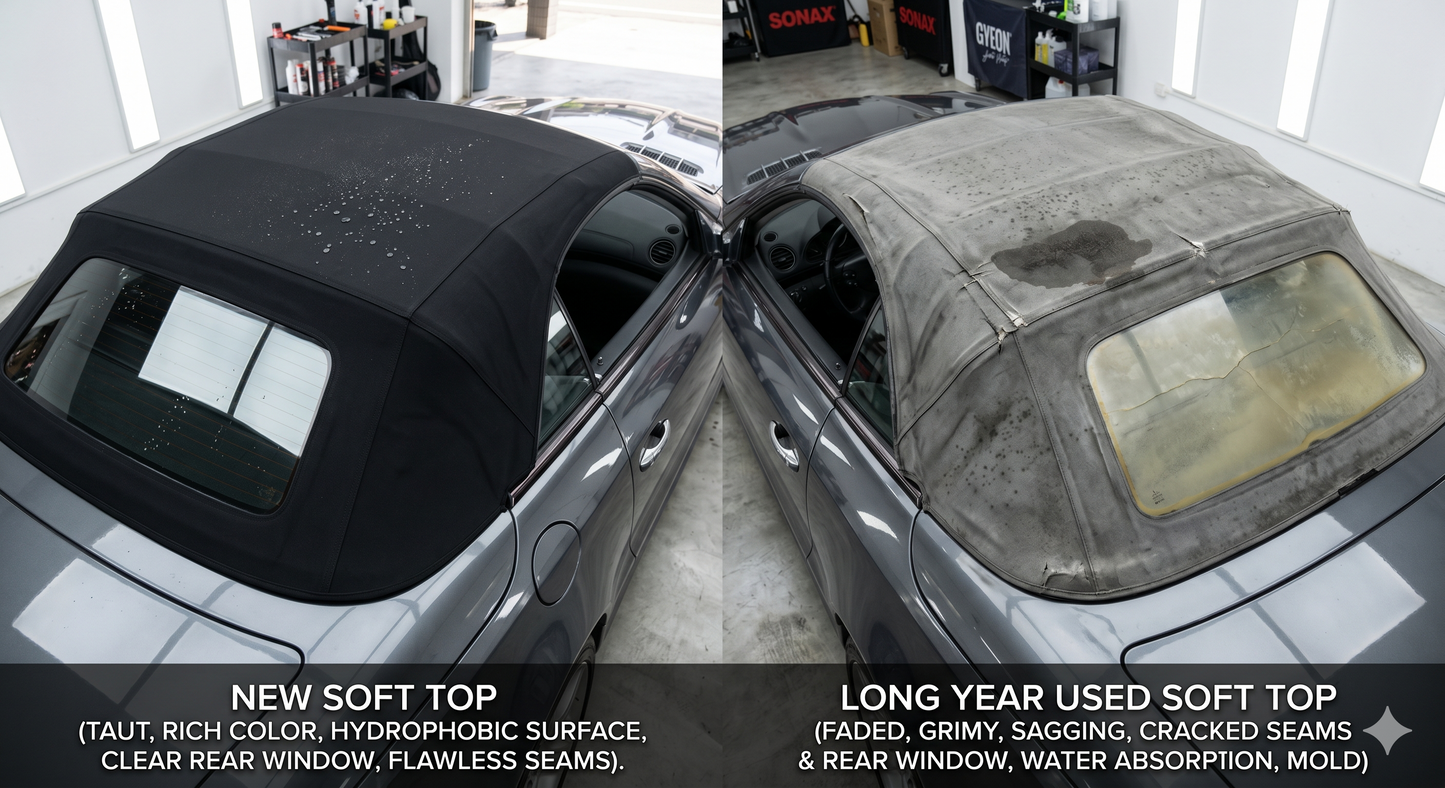 Soft top Protection: Deutschmotor Indoor/Outdoor convertible cover for 4 seater coupe models