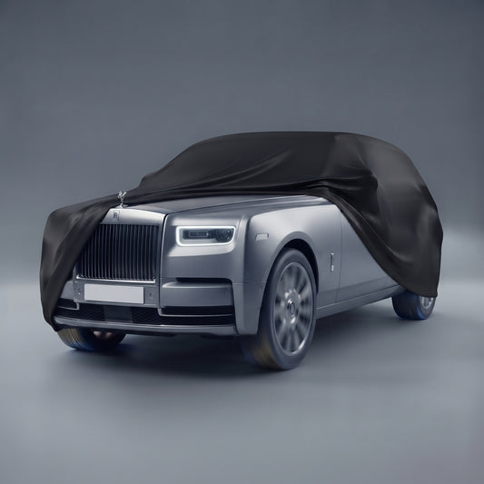 Phantom Satin indoor use car cover tailor made, Snug fit with elastic 2017-2024 - Deutschmotor