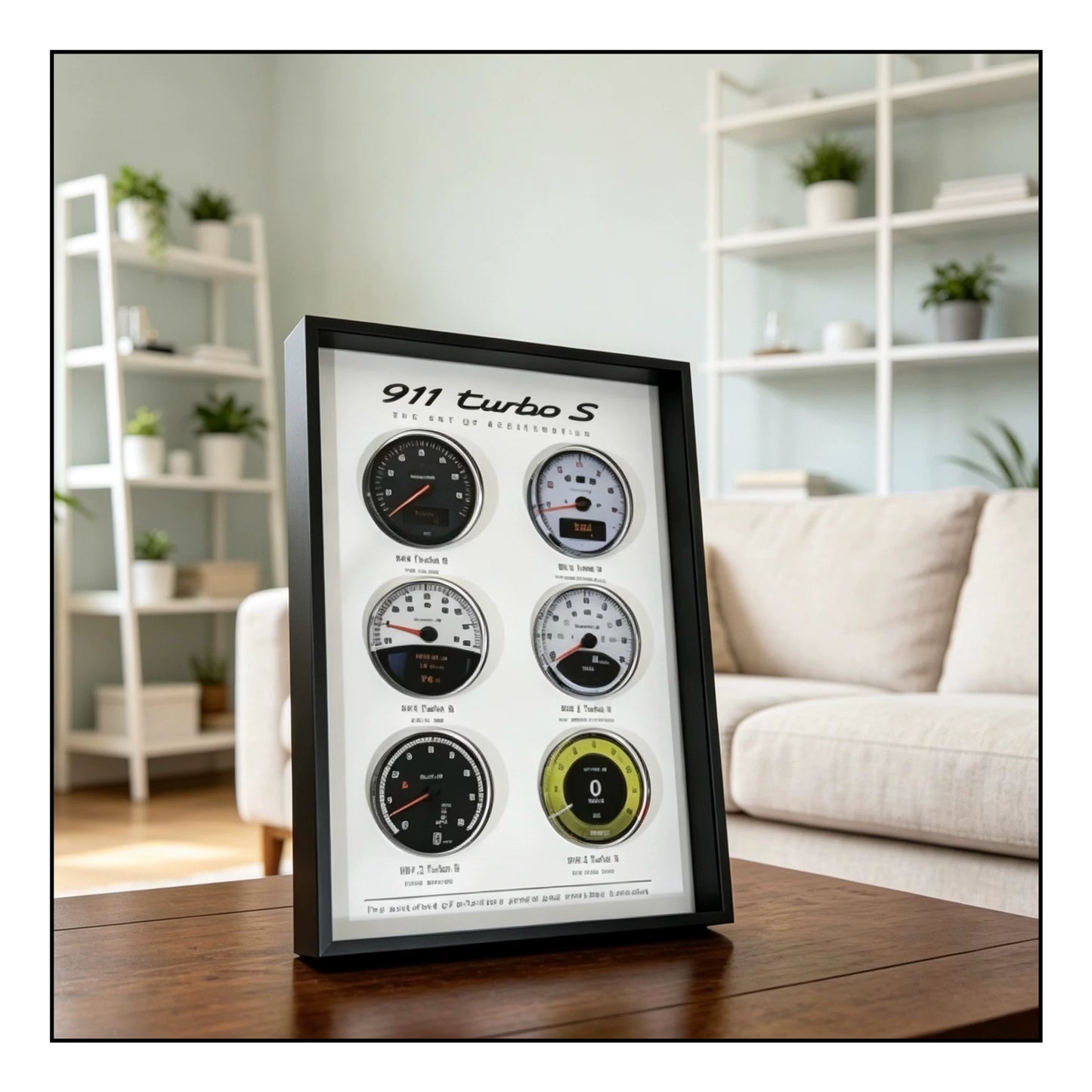 Porsche 911 Turbo S Evolution Framed Wall Art Display 30x20cm