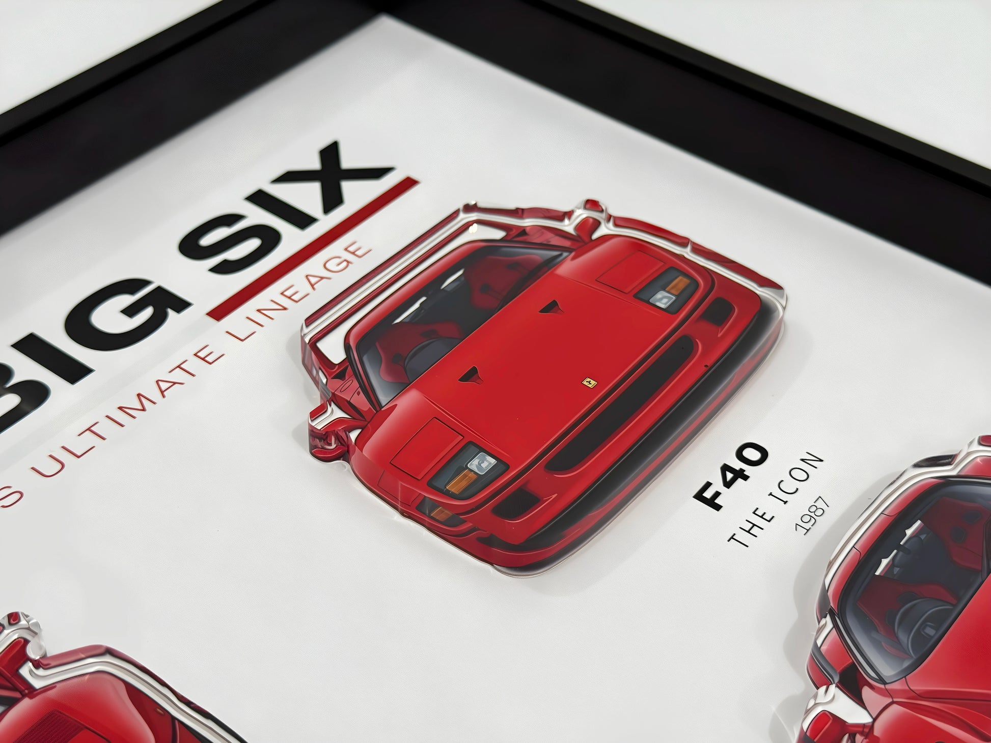 Ferrari Classic Supercar Framed Wall Art Display 30x40cm