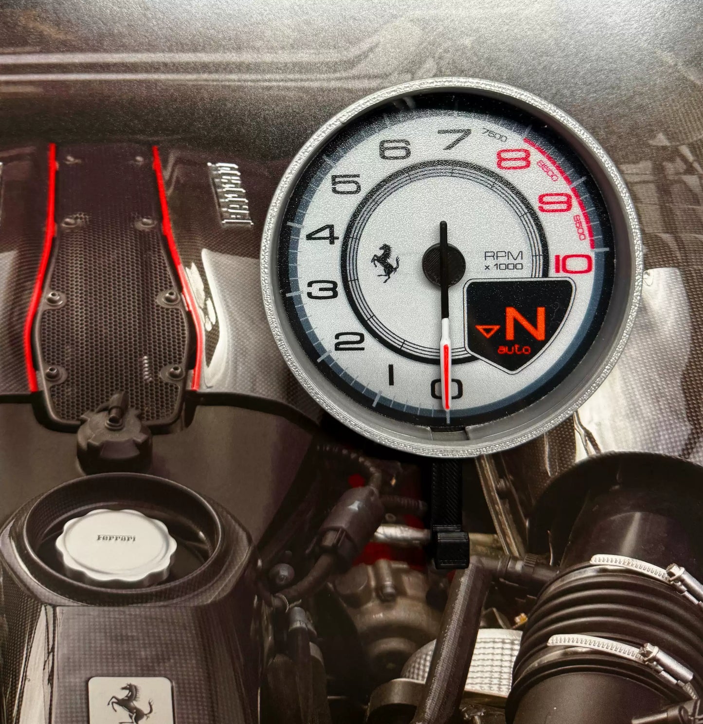 Ferrari 488 Pista Tachometer Interactive Key Hook Display