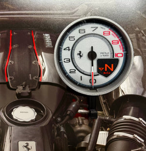 Ferrari 488 Pista Tachometer Interactive Key Hook Display