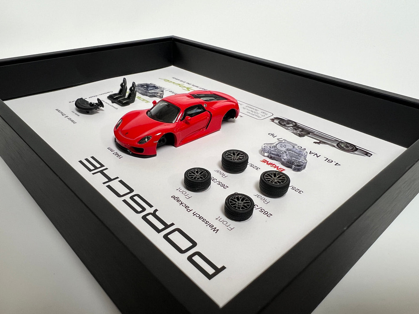 Porsche 918 Spyder Supercar Framed Wall Art Display 15x20cm