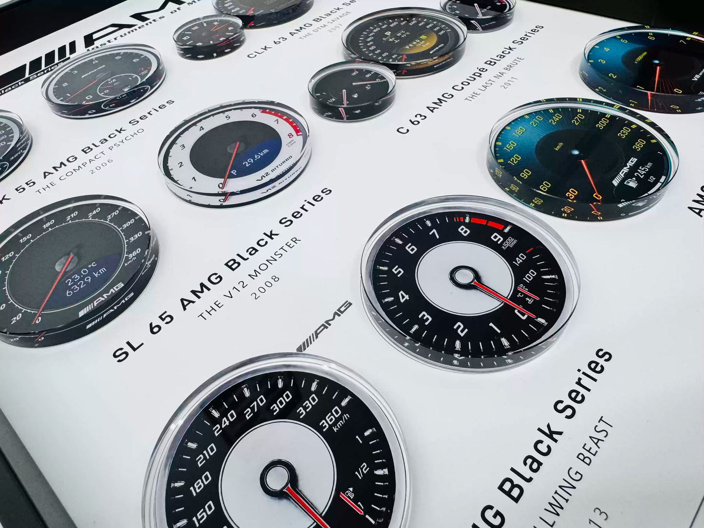 AMG Black Series Dashboard Evolution Framed Wall Art 30x40cm