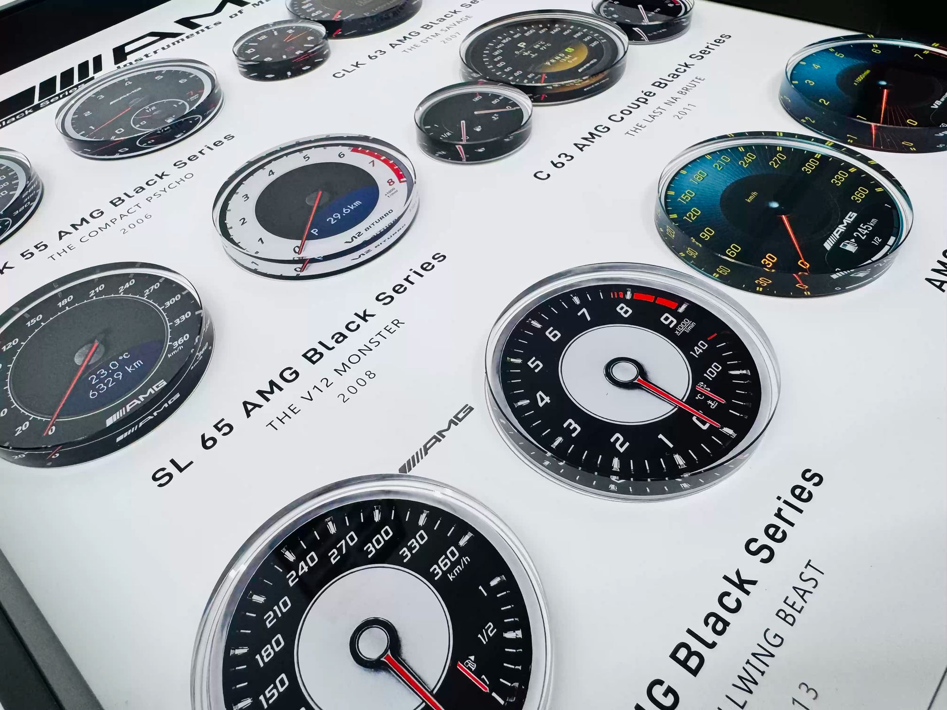 AMG Black Series Dashboard Evolution Framed Wall Art 30x40cm