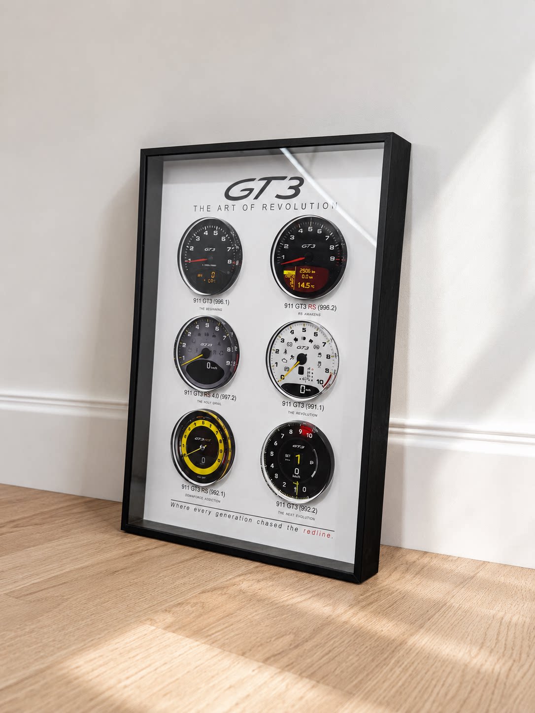 Porsche Classic Supercar Dial Framed Wall Art Display 30x20cm