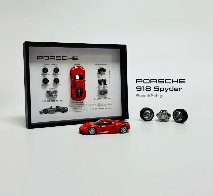 Porsche 918 Spyder Supercar Framed Wall Art Display 15x20cm