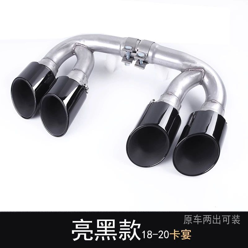 Porsche Cayenne Quad Sport Exhaust Tailpipe Upgrade Tips