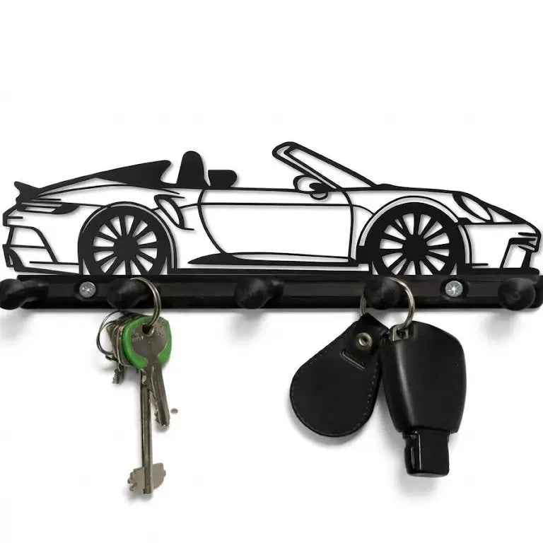 Porsche Car Model Wall Key Hook Storage Rack 55879