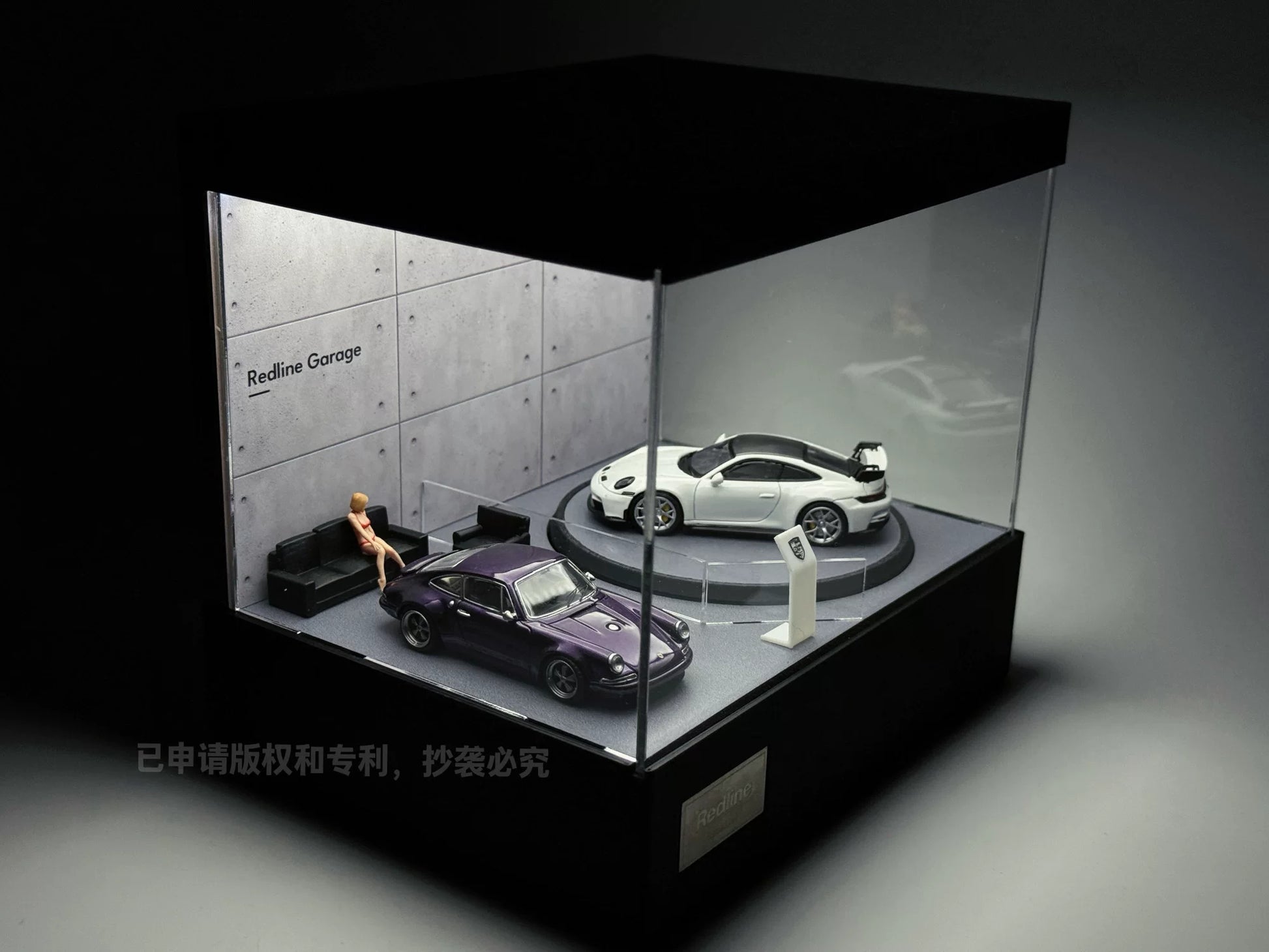 Rotating Car Model Display Stand 1:64 Scale