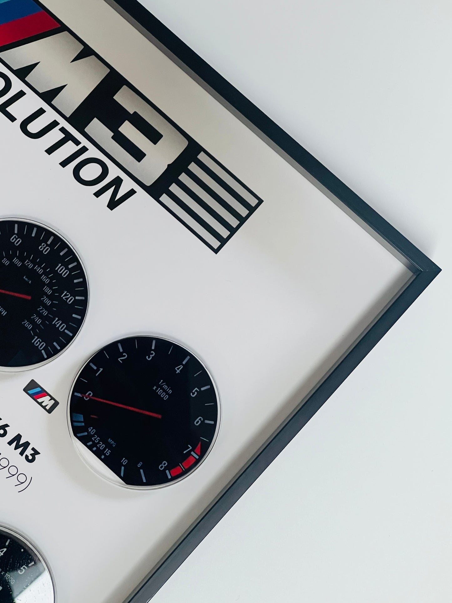 BMW M3 Evolution Dashboard Framed Wall Art 30.5x40.6cm