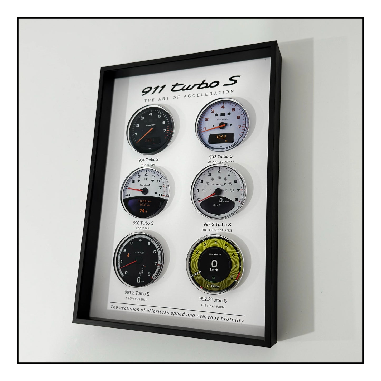 Porsche 911 Turbo S Evolution Framed Wall Art Display 30x20cm