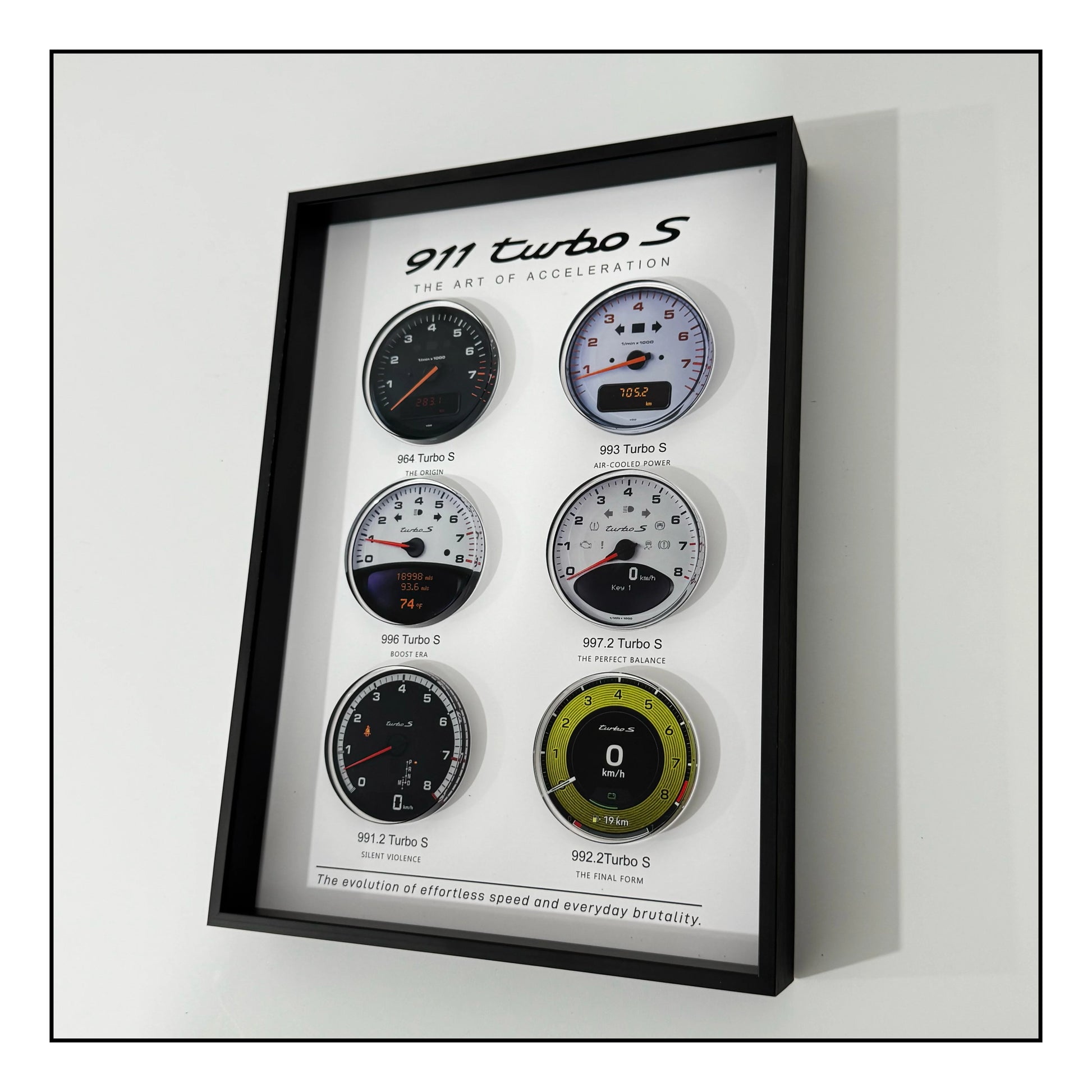 Porsche 911 Turbo S Evolution Framed Wall Art Display 30x20cm